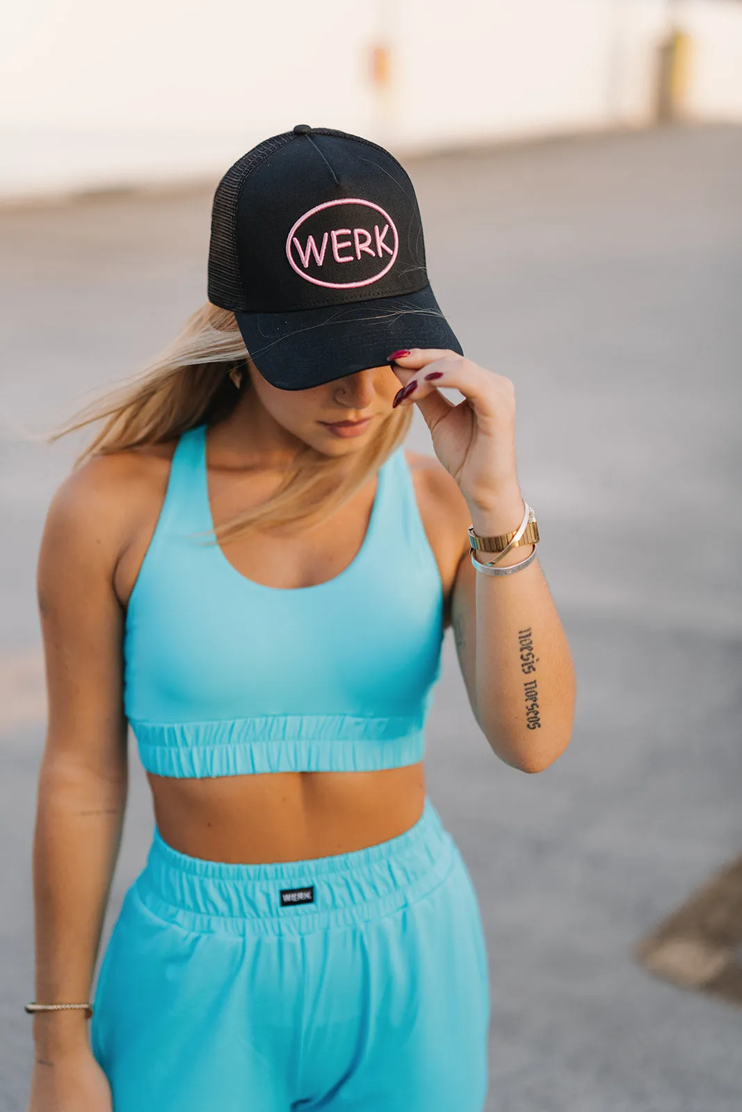 Youth Aqua Blue Track Top