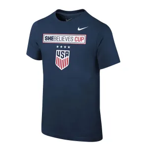 Youth Nike USWNT SBC Navy Tee